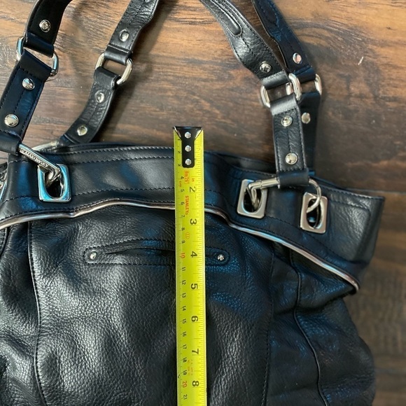B. Mackowsky Black Leather Handbag - Picture 12 of 15